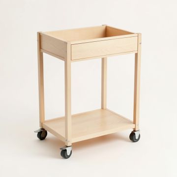 Cedar Canyon Empty Rolling Workshop Cart - Beige (synthetic illustration; no displayed measurements)