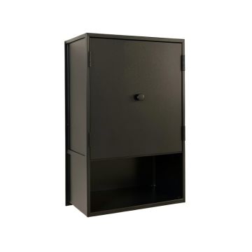 Vale Arc Wall-Mounted Laundry Cabinet - Black