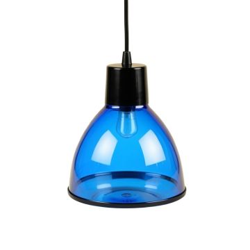 Gearoid 4.5 '' H X 3.25 '' W Glass Empire Pendant Shade ( Screw On ) In Blue
