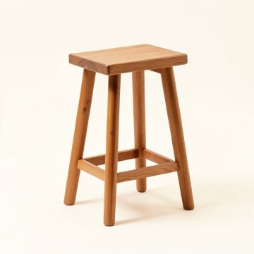 Solid Wood 30 '' Counter & Bar Stool (synthetic illustration; no displayed measurements)