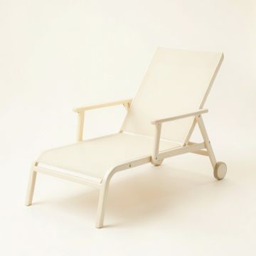 Shore Bridge Outdoor Lounge Chair - Ivory (synthetic illustration; no displayed measurements)