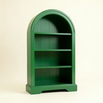 Juniper Bend Freestanding Bookcase - Green (synthetic illustration; no displayed measurements)