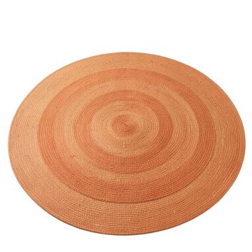 Clay Branch Round Area Rug - Terracotta (synthetic illustration; no displayed measurements)