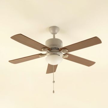 52 '' Barys 4 - Blade Outdoor Standard Ceiling Fan With Wall Control And Light Kit Included (synthetic illustration; no displayed measurements)