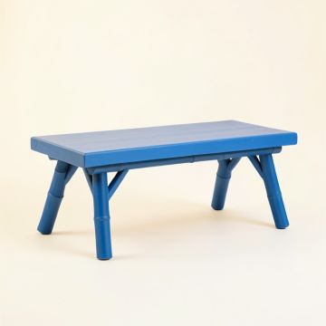 Olive Bend Indoor Bench - Blue (synthetic illustration; no displayed measurements)