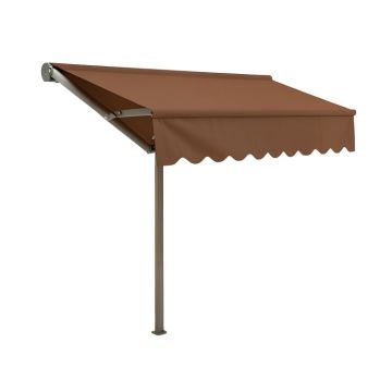 Retraction Side Awning In Brown