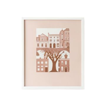 New York State Of Mind Rose Gold United States Cities - Textual Art Print