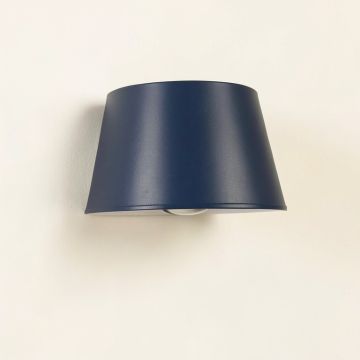 Hazel Brook Wall Sconce Mounted On A Plain Wall - Navy (synthetic illustration; no displayed measurements)