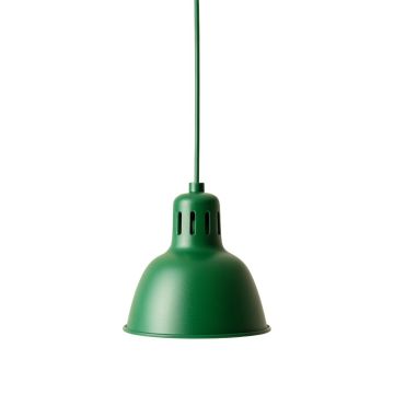 Hazel Crossing Pendant Light Suspended From One Plain Cable - Green