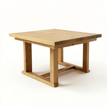 Lavonne Solid Oak Dining Table (synthetic illustration; no displayed measurements)