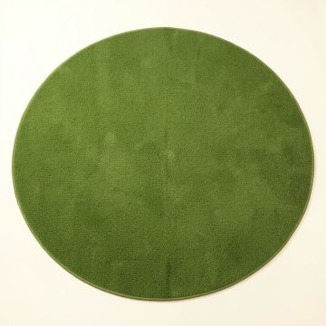 Willow Crest Round Area Rug - Green (synthetic illustration; no displayed measurements)