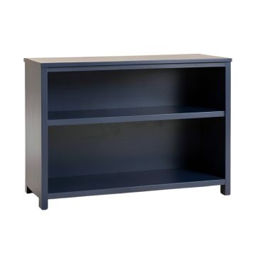 Field Bend Low Bookcase - Navy