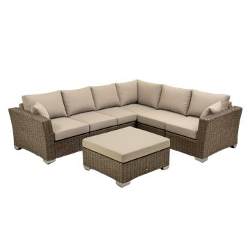 Abbegail Patio 7 Piece Sectional Seating Group With Cushions