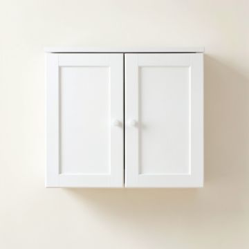 Meadow Crossing Wall-Mounted Entry Cabinet - White (synthetic illustration; no displayed measurements)