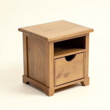 Hajrah End Table With Storage (synthetic illustration; no displayed measurements)
