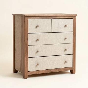Chouchanik Fabric 5 Drawer Dresser (synthetic illustration; no displayed measurements)