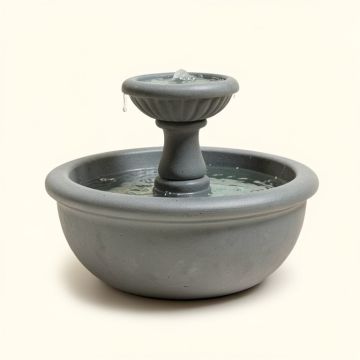 Resin Round Fountain With Light (synthetic illustration; no displayed measurements)