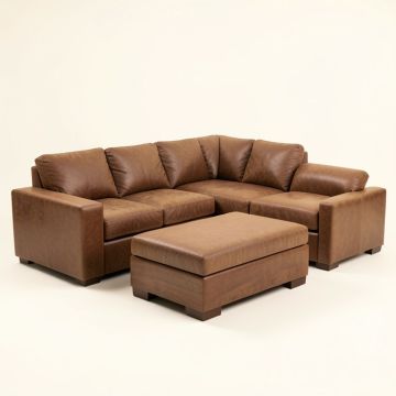 Ageliki 142 '' Wide Reversible Modular Sectional With Ottoman (synthetic illustration; no displayed measurements)