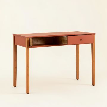 Sage Bridge Writing Desk - Terracotta (synthetic illustration; no displayed measurements)