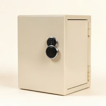 Firelined Safe Combination And Electronic Lock (synthetic illustration; no displayed measurements)