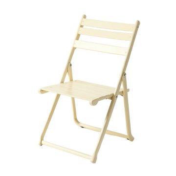 Aspen Bend Folding Outdoor Chair - Cream