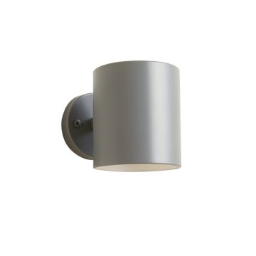 Ash Brook Wall Sconce Mounted On A Plain Wall - Gray