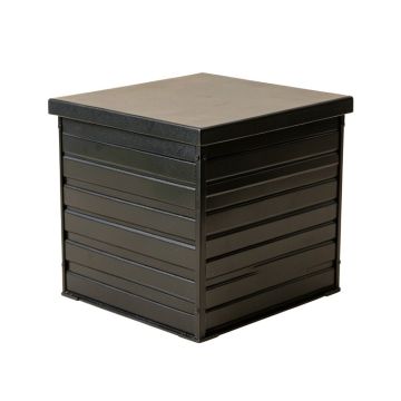Harbor Bluff Closed Outdoor Storage Box - Black