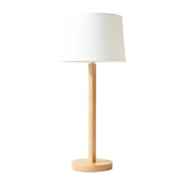Laurel Canyon Floor Lamp With A Plain Fabric Shade - White