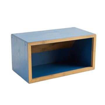 Hazel Dell Shoe Storage Bench - Blue