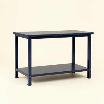 Heath Bridge Empty Workshop Workbench - Navy (synthetic illustration; no displayed measurements)