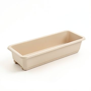Vale Branch Empty Railing Planter With Integral Brackets - Beige (synthetic illustration; no displayed measurements)