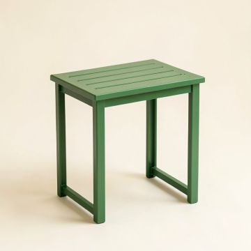 Dune Arc Compact Balcony Table (synthetic illustration; no displayed measurements)