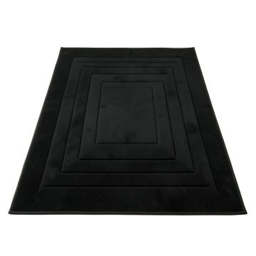 Shore Arc Rectangular Outdoor Rug - Black