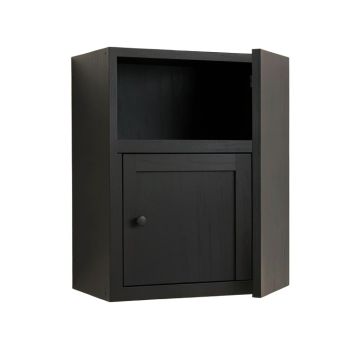 Aspen Bridge Wall-Mounted Entry Cabinet - Black