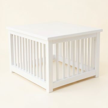 Rowan Canyon Empty Furniture-Style Pet Crate - White (synthetic illustration; no displayed measurements)