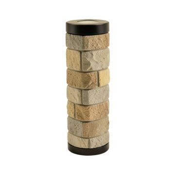 Mosaic Column Solar Powered Led Pathway Light Pack