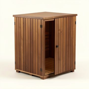 8 Person Traditional Steam Sauna (synthetic illustration; no displayed measurements)