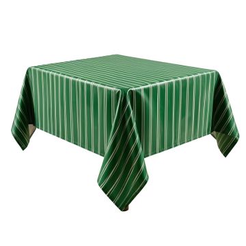 Jodi Striped Plastic/Vinyl Tablecloth