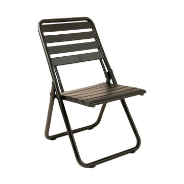 Linden Bend Folding Outdoor Chair - Black