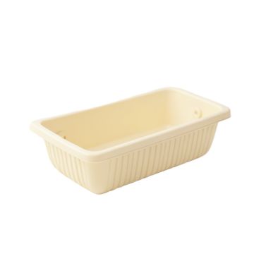 Wren Bend Empty Railing Planter With Integral Brackets - Cream