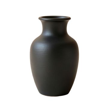 Dawn Crest Empty Decorative Vase - Black
