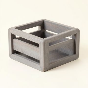 Elm Dale Empty Furniture-Style Pet Crate - Gray (synthetic illustration; no displayed measurements)
