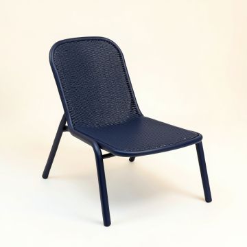 Ash Brook Outdoor Lounge Chair - Navy (synthetic illustration; no displayed measurements)