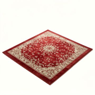 Ebner Power Loom Red/Beige Rug (synthetic illustration; no displayed measurements)