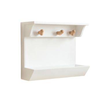 Sage Canyon Wall-Mounted Entryway Organizer Shelf - White