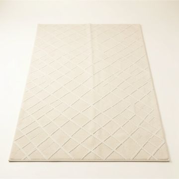 Flint Bend Rectangular Area Rug - Ivory (synthetic illustration; no displayed measurements)