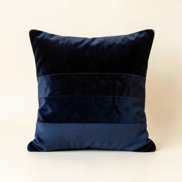 Holly Crest Filled Accent Pillow - Navy (synthetic illustration; no displayed measurements)
