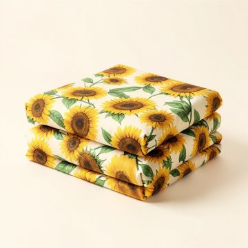 Sunflower Collection Floral Sheet Set (synthetic illustration; no displayed measurements)