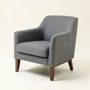 Comolli Upholstered Parsons Chair In Gray (synthetic illustration; no displayed measurements)