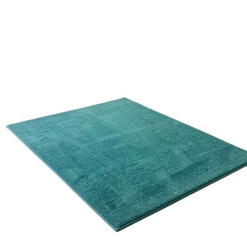 Truman Medallion Textured Weave Teal Indoor/Outdoor Area Rug
